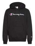 Hooded Sweatshirt Tops Sweat-shirts & Hoodies Hoodies Black Champion