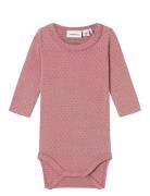 Nbfhusia R Ls Body Langermet Bodysuit Pink Name It