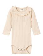 Nbfrachel Nis Ls Slim Body Lil Noos Bodies Long-sleeved Cream Lil'Atel...