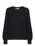 Mmtalli Ls Knit Tops Knitwear Jumpers Black MOS MOSH