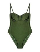 Shiva Swimsuit Badedrakt Badetøy Green Rethinkit