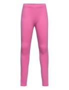 Leggings Basic Brushed Solid Bottoms Leggings Pink Lindex