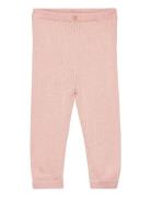 Knit Trousers Bottoms Leggings Pink Mango