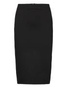 Opening Pencil Skirt Knelangt Skjørt Black Mango