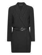 Belt Wrap Dress Kort Kjole Black Mango