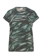 Wa-Sarina Tops T-shirts & Tops Short-sleeved Green Wasabiconcept