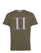 Encore Bouclé T-Shirt Tops T-shirts Short-sleeved Khaki Green Les Deux