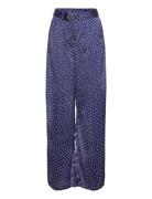 Adela Bottoms Trousers Wide Leg Blue Mango