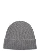 Knitted Cashmere Beanie Accessories Headwear Beanies Grey Oscar Jacobs...