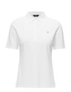 Original Lss Pique Tops T-shirts & Tops Polos White GANT