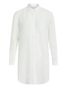 Vilucy Button L/S Tunic - Noos Tops Tunics White Vila