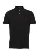 Basic Mesh-Ssl-Knt Designers Polos Short-sleeved Black Polo Ralph Laur...