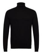 Slhberg Roll Neck Noos Tops Knitwear Turtlenecks Black Selected Homme