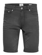 Sdryder Ltgrey900 Bottoms Shorts Denim Grey Solid