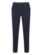 Modern Ponte 340-Pant Bottoms Trousers Slim Fit Trousers Navy Lauren R...