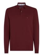 1985 Regular Ls Polo Tops Polos Long-sleeved Burgundy Tommy Hilfiger