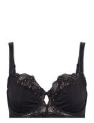 Celine Non Padded Unlined Bra Lingerie Bras & Tops Full Cup Bras Black...