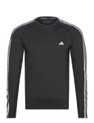 Tf 3S Ls Tee Sport T-shirts Long-sleeved Black Adidas Performance