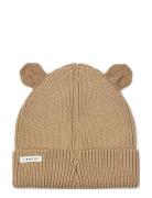 Gina Beanie With Ears Accessories Headwear Hats Beanie Brown Liewood