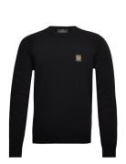 Watch Crewneck Jumper Black Designers Knitwear Round Necks Black Belst...