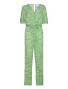 Ihmarrakech Aop Js Fl3 Bottoms Jumpsuits Green ICHI