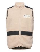 Teddy Fleece Hood Vest With Rib Sto Tops Sweat-shirts & Hoodies Fleece...