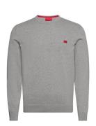 San Cassius-C1 Designers Knitwear Round Necks Grey HUGO