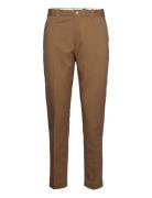 Cropped Slim Fit Twill Chino Pant Bottoms Trousers Chinos Beige Polo R...