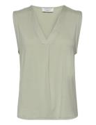 Top Tops Blouses Sleeveless Khaki Green Rosemunde