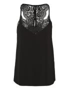 Vmana S/L Lace Top Ga Noos Tops Blouses Sleeveless Black Vero Moda