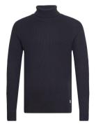 Jjpannel Knit Roll Neck Aw23 Tops Knitwear Turtlenecks Navy Jack & J S