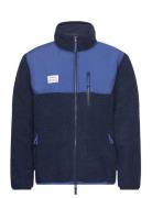 Panel Zip Fleece Tops Sweat-shirts & Hoodies Fleeces & Midlayers Navy ...