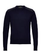 Kerrigan Crewneck Jumper Designers Knitwear Round Necks Navy Belstaff