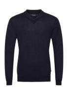 Maviggo Tops Knitwear V-necks Navy Matinique