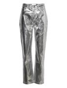 Jasmin Pants Bottoms Trousers Slim Fit Trousers Silver Hosbjerg