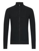 Bhcodford Zipthrough Tops Knitwear Full Zip Jumpers Black Blend