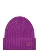 Karli Accessories Headwear Hats Beanie Purple Molo