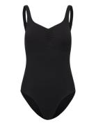 Womens Shaping Aquanite 1 Piece Sport Swimsuits Black Speedo