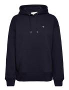 Rel Shield Hoodie Tops Sweat-shirts & Hoodies Hoodies Navy GANT