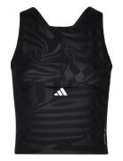 Tf Print Cro Tk Sport Crop Tops Sleeveless Crop Tops Black Adidas Perf...