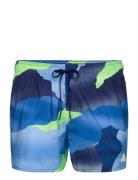 City Escape Camo 3-Stripes Cix Swim Shorts Sport Swimshorts Blue Adida...