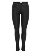 Onlanne K Mid Waist Coated Pnt Noos Bottoms Trousers Leather Leggings-...