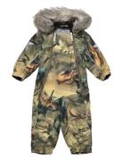 Pyxis Fur Outerwear Coveralls Snow-ski Coveralls & Sets Green Molo