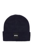 Pull On Hat Accessories Headwear Hats Beanie Navy BOSS