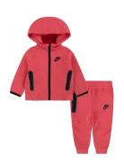 Nike Tech Fleece Full-Zip Set Sport Tracksuits Pink Nike