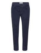 Corduroy Straight Trousers Bottoms Chinos Blue Mango