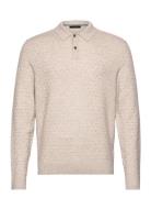 Morar Tops Knitwear Long Sleeve Knitted Polos Cream Ted Baker London