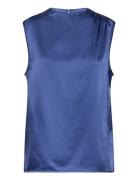 Lr-Dakota Tops Blouses Sleeveless Blue Levete Room