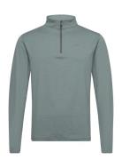 Newport Half Zip Sport Sweat-shirts & Hoodies Fleeces & Midlayers Gree...