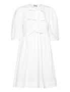 Cotton Poplin Designers Short Dress White Ganni